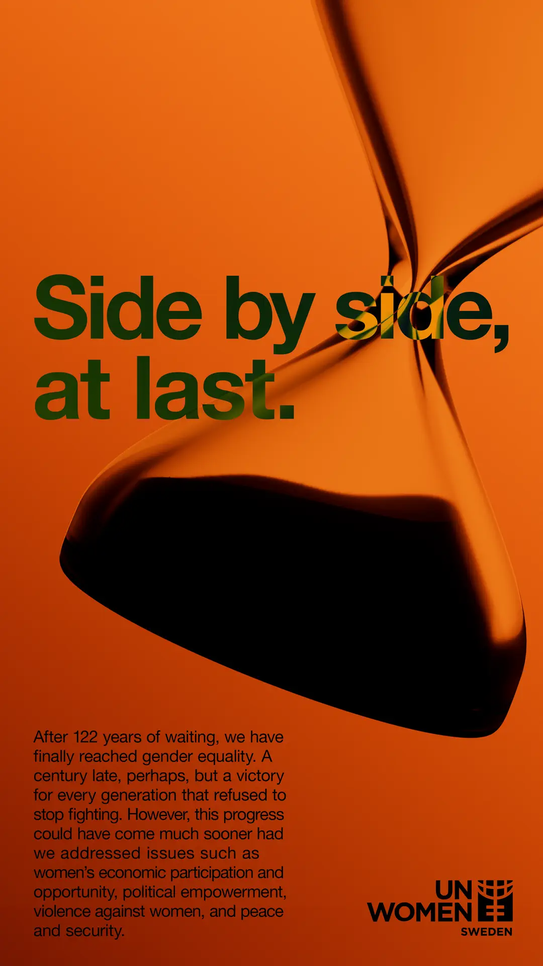 Side by side, at last